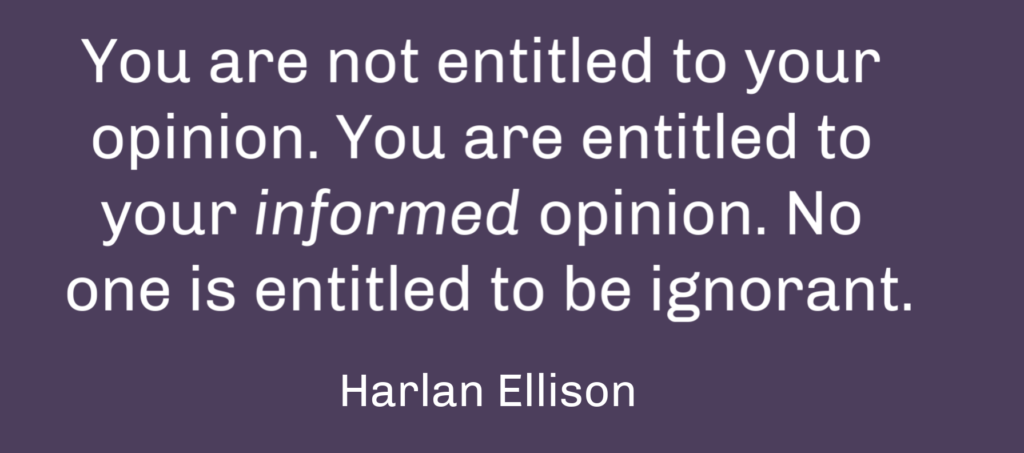 How to form an opinion is not something we usually teach, but it should be.