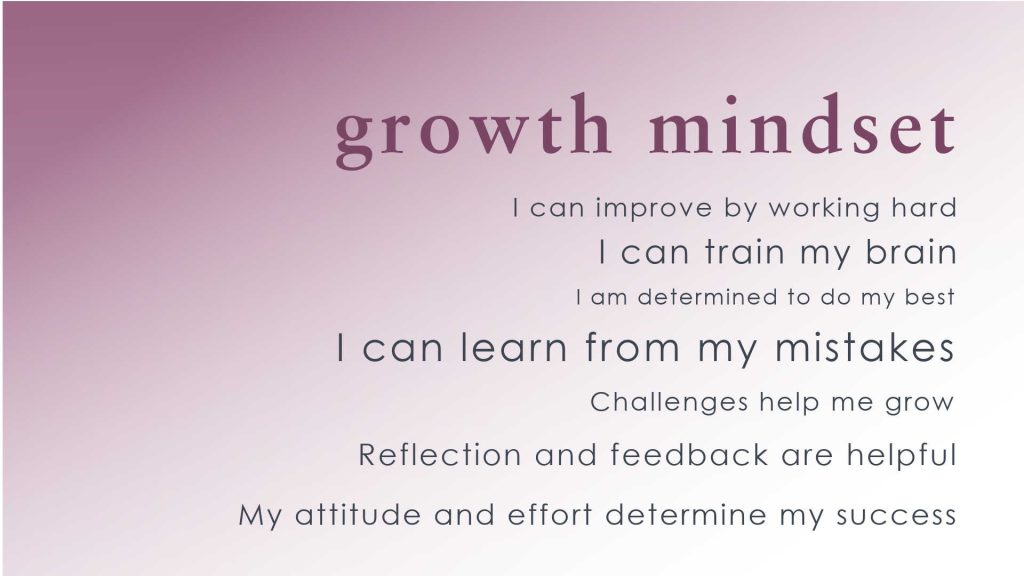 learning success: growth mindset